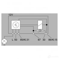 Реле свечей накала HELLA 4rv008188111 GWYUQ 043 111 19326 - Изображение 2