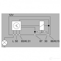 Реле свечей накала HELLA 19323 4rv008188081 XY0LUI1 0 43108 - Изображение 2