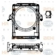 Радиатор кондиционера в сборе HELLA 46183 8mk376722231 KEGW54 _BEHR HELLA SERVICE_