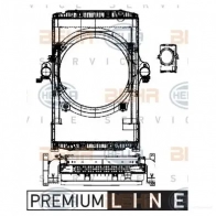 Радиатор кондиционера в сборе HELLA 46181 _BEHR HELLA SERVICE_ I0HVEU6 8mk376722211