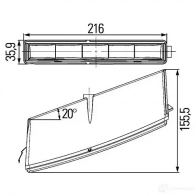 Комплект ходовых огней HELLA E1 2578 15636 2PT 010 043-801 LEDayLine - Изображение 1