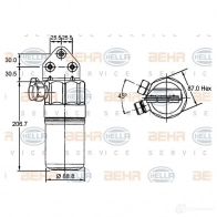 Осушитель кондиционера HELLA 8ft351197321 _BEHR HELLA SERVICE_ ZECNH 41625