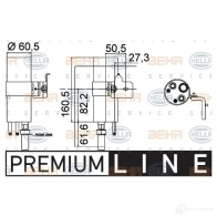 Осушитель кондиционера HELLA Ford Fiesta 6 (CB1, CCN) Хэтчбек 1.6 TDCi 95 л.с. 2010 – 2024 1ZN24J4 8ft351335251 _BEHR HELLA SERVICE_