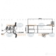 Осушитель кондиционера HELLA KGO5N 8ft351193251 _BEHR HELLA SERVICE_ Mercedes S-Class (C216) 3 Купе