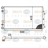 Радиатор охлаждения двигателя HELLA 45812 8mk376717704 _BEHR HELLA SERVICE_ WHVAUZ - Изображение 6