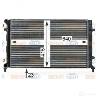 Радиатор охлаждения двигателя HELLA W9AG5B3 8mk376700494 44824 _BEHR HELLA SERVICE_ - Изображение 5