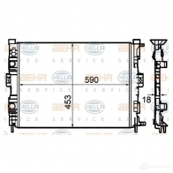 Радиатор охлаждения двигателя HELLA YATYT1 8mk376781134 47107 _BEHR HELLA SERVICE_ - Изображение 5