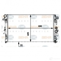 Радиатор охлаждения двигателя HELLA EDJM03 8mk376719741 _BEHR HELLA SERVICE_ 45996 - Изображение 8