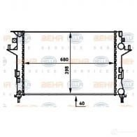 Радиатор охлаждения двигателя HELLA _BEHR HELLA SERVICE_ LNCG94L 8mk376716291 45704 - Изображение 6
