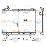 Радиатор охлаждения двигателя HELLA 8mk376790241 PECKFL _BEHR HELLA SERVICE_ Suzuki Grand Vitara (JT, TE, TD) 2 Кроссовер 1.9 DDiS AWD (JT419. TD44. JB419WD. JB419xD) 129 л.с. 2005 – 2015