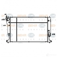 Радиатор охлаждения двигателя HELLA Toyota Avensis (T250) 2 Универсал 2.2 D CAT (ADT251) 177 л.с. 2005 – 2008 _BEHR HELLA SERVICE_ 8mk376753741 9861G4