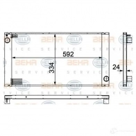 Радиатор охлаждения двигателя HELLA 8mk376754221 46507 _BEHR HELLA SERVICE_ 4RCWW - Изображение 4