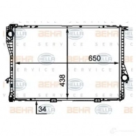 Радиатор охлаждения двигателя HELLA 45357 _BEHR HELLA SERVICE_ 8mk376712491 PH1P4GM - Изображение 4