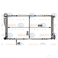 Радиатор охлаждения двигателя HELLA _BEHR HELLA SERVICE_ 8mk376712394 Bmw 7 (E38) 3 Седан 3.0 730 d 184 л.с. 1998 – 2000 FII27