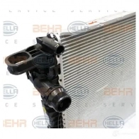 Радиатор охлаждения двигателя HELLA 0U9T2R 1 8mk376990001 4045621514310 47326 - Изображение 2