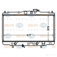 Радиатор охлаждения двигателя HELLA 8mk376768251 _BEHR HELLA SERVICE_ OD6EMR7 46927