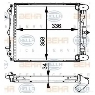 Радиатор охлаждения двигателя HELLA FM8IGV _BEHR HELLA SERVICE_ 8mk376713794 45510 - Изображение 5