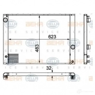 Радиатор охлаждения двигателя HELLA 8mk376745761 _BEHR HELLA SERVICE_ 46405 0BQNN - Изображение 4