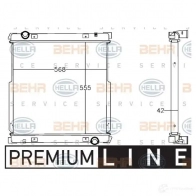 Радиатор охлаждения двигателя HELLA EX7DLI 46638 _BEHR HELLA SERVICE_ 8mk376758011
