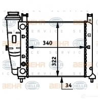 Радиатор охлаждения двигателя HELLA 8mk376713491 _BEHR HELLA SERVICE_ Q445M 45469