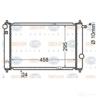 Радиатор охлаждения двигателя HELLA _BEHR HELLA SERVICE_ 44897 91DP4 8mk376704761 - Изображение 6