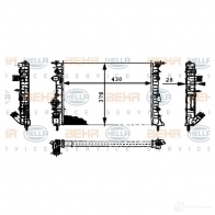 Радиатор охлаждения двигателя HELLA 8mk376716164 _BEHR HELLA SERVICE_ 45688 YW26HJM - Изображение 5