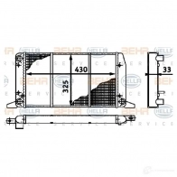 Радиатор охлаждения двигателя HELLA 45601 X5XUY28 _BEHR HELLA SERVICE_ 8mk376715071
