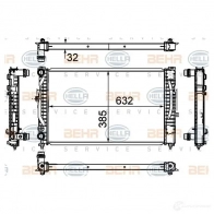 Радиатор охлаждения двигателя HELLA 46063 6KCL6W 8mk376720591 _BEHR HELLA SERVICE_ - Изображение 5
