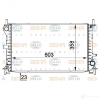 Радиатор охлаждения двигателя HELLA N81Z2V 8mk376720291 46033 _BEHR HELLA SERVICE_