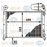 Радиатор охлаждения двигателя HELLA _BEHR HELLA SERVICE_ 45683 8mk376716121 6JDBM - Изображение 6