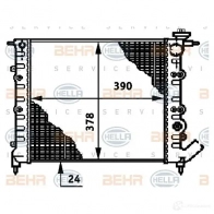 Радиатор охлаждения двигателя HELLA 2H9X4V _BEHR HELLA SERVICE_ 46055 8mk376720521