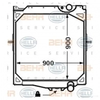 Радиатор охлаждения двигателя HELLA KCN1VOR 8mk376726591 46257 _BEHR HELLA SERVICE_ - Изображение 5