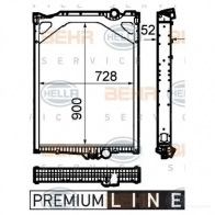 Радиатор охлаждения двигателя HELLA 8mk376792241 47207 _BEHR HELLA SERVICE_ 5MOL2X2