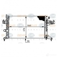 Радиатор охлаждения двигателя HELLA 45541 _BEHR HELLA SERVICE_ 2MVAVK 8mk376714364 - Изображение 5