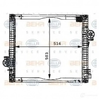 Радиатор охлаждения двигателя HELLA _BEHR HELLA SERVICE_ 8mk376710011 45168 5PO84L - Изображение 6