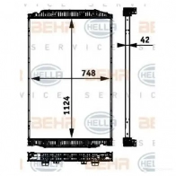 Радиатор охлаждения двигателя HELLA _BEHR HELLA SERVICE_ 8mk376721741 46156 FNTWI5Z - Изображение 5