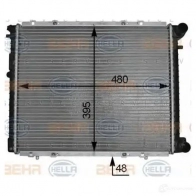 Радиатор охлаждения двигателя HELLA 8J3US2S 8mk376706514 _BEHR HELLA SERVICE_ 44960 - Изображение 5