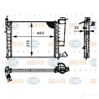 Радиатор охлаждения двигателя HELLA 3FMKG 45740 _BEHR HELLA SERVICE_ 8mk376716631