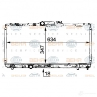Радиатор охлаждения двигателя HELLA 44980 _BEHR HELLA SERVICE_ ATS7S 8mk376706731 - Изображение 3