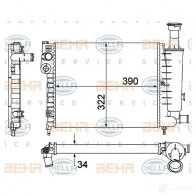 Радиатор охлаждения двигателя HELLA _BEHR HELLA SERVICE_ 47269 8G1SHS2 8mk376901121