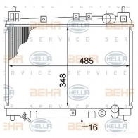 Радиатор охлаждения двигателя HELLA 8mk376773481 _BEHR HELLA SERVICE_ ZC8FQJO 47044