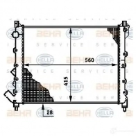 Радиатор охлаждения двигателя HELLA 45999 KMF4GV4 8mk376719761 _BEHR HELLA SERVICE_ - Изображение 6