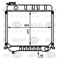 Радиатор охлаждения двигателя