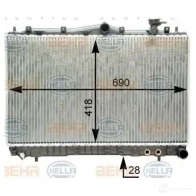 Радиатор охлаждения двигателя HELLA 03I9IQK 46680 _BEHR HELLA SERVICE_ 8mk376762211