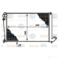 Радиатор охлаждения двигателя HELLA 8mk376719481 _BEHR HELLA SERVICE_ Citroen Xantia 1 (X1, X2) Универсал V1VPB9