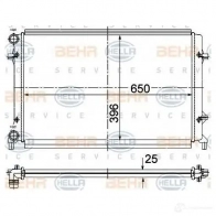 Радиатор охлаждения двигателя HELLA 8mk376781091 QT36TJ0 47102 _BEHR HELLA SERVICE_ - Изображение 4