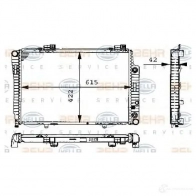 Радиатор охлаждения двигателя HELLA 8mk376711191 _BEHR HELLA SERVICE_ 45248 S7GGZ - Изображение 4