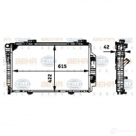 Радиатор охлаждения двигателя HELLA 63224B _BEHR HELLA SERVICE_ 8mk376717261 45765 - Изображение 5