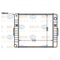Радиатор охлаждения двигателя HELLA HTQXW 44884 _BEHR HELLA SERVICE_ 8mk376704611 - Изображение 4
