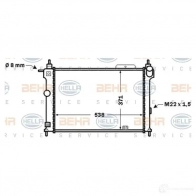 Радиатор охлаждения двигателя HELLA _BEHR HELLA SERVICE_ 46981 JQGWN 8mk376771061